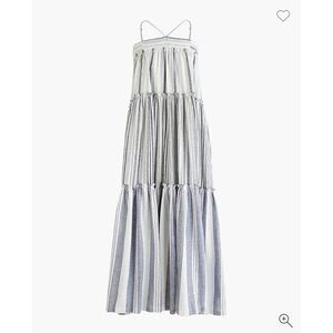 J. Crew Chambray cover-up dress in stripe NWT